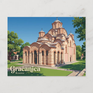 Gračanica Monastery Kosovo Postcard