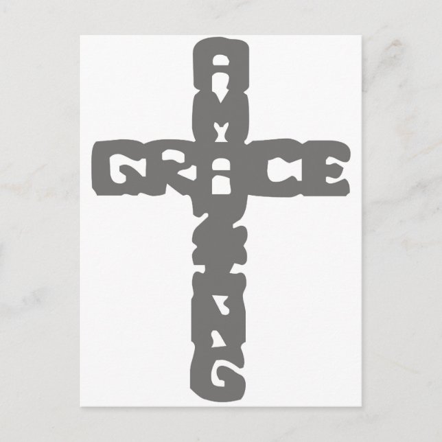 Grace-Amazing gris Postcard (Front)