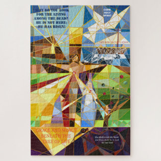 Grace and Mercy Tree of Life Christian art Jigsaw Puzzle