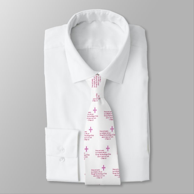 Grace and Peace Reverend's Neck Tie (Tied)