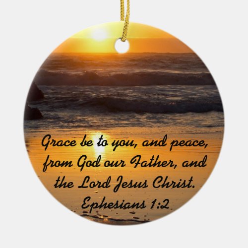 Grace and Peace to You Bible Verse Ornament
