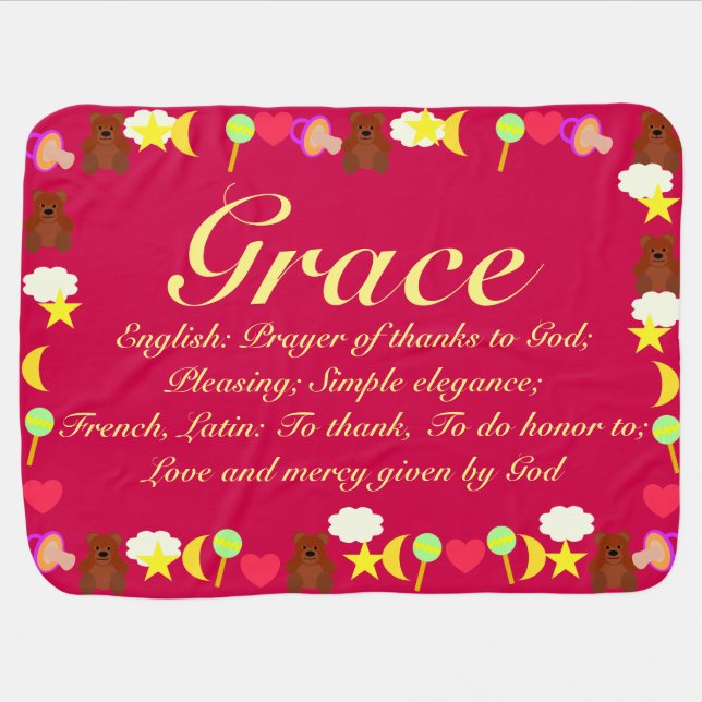 Grace Baby Blanket Template (Horizontal)
