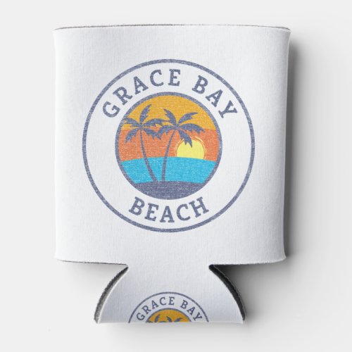 Grace Bay Beach Turks And Caicos Faded Classic St Can Cooler