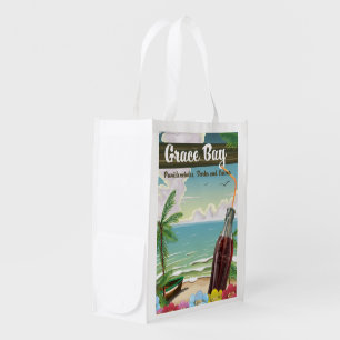 Grace Bay, Providenciales, Turks and Caicos Travel Grocery Bag
