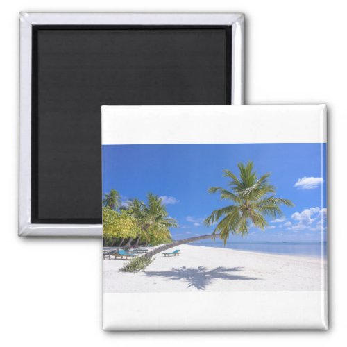 Grace Bay Turks  Caicos Sand  Blue Ocean Waves Magnet