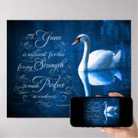 Swan Totem Animal Boho Wall Art Fine Art Print From 