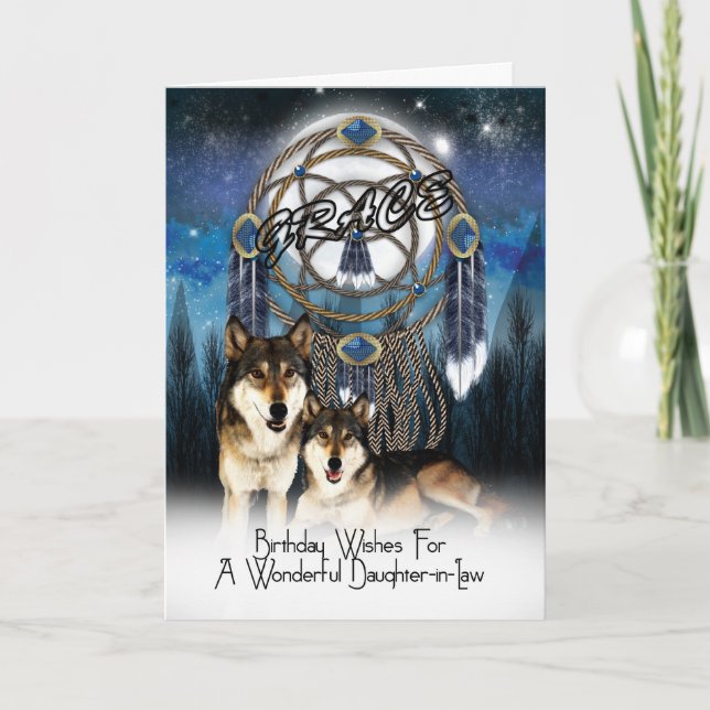 Grace Birthday Greeting Card Daughter-in-Law (Front)