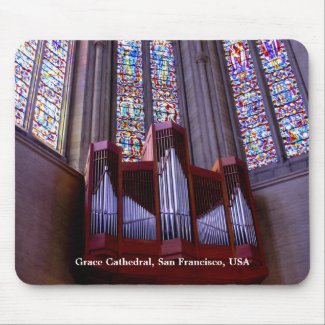 Grace Cathedral organ mousepad