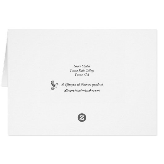 Grace Chapel Cards (Back Horizontal)