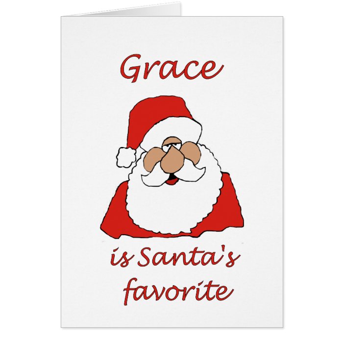 grace Christmas Greeting Card