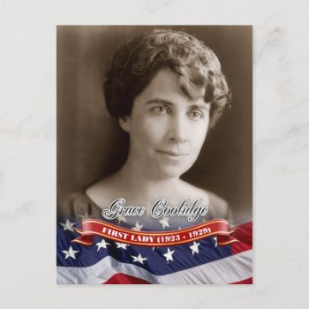 Grace Coolidge  First Lady Of The U.s. Postcard by HTMimages at Zazzle