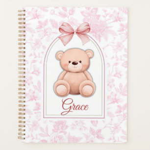 Grace Custom Pink Teddy Bear Nursery Design Planner