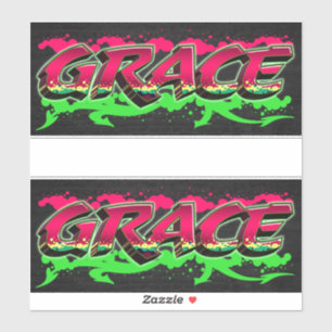 Grace First Name Graffiti Sticker