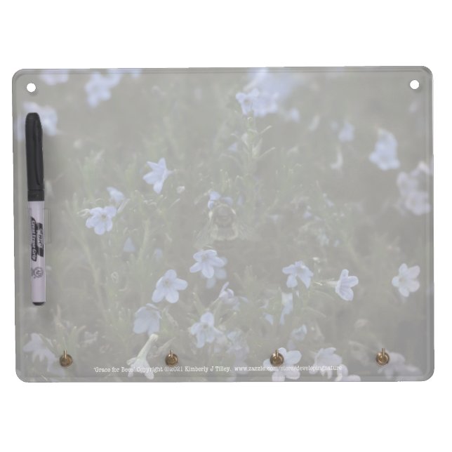 Grace for Bees Dry Erase Board With Keychain Holder (Front)