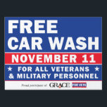 Grace For Vets Yard Sign<br><div class="desc">18x24" Yard Sign Just add your logo to the top right corner.</div>