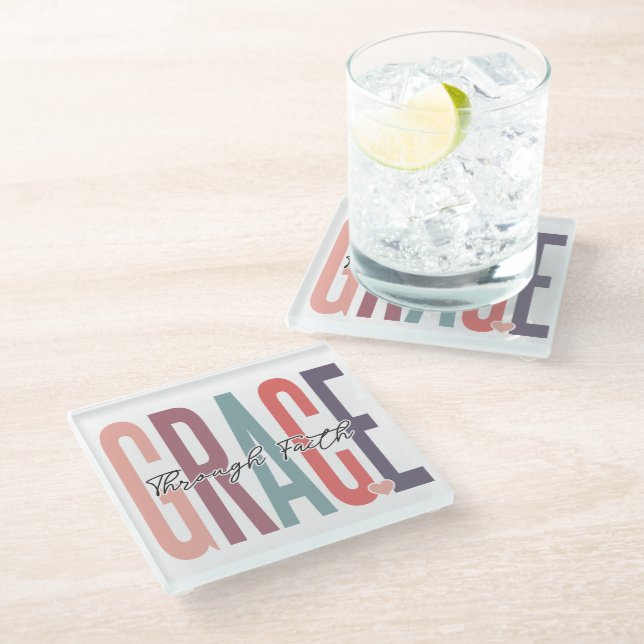 Grace Glass Coaster (Angled)