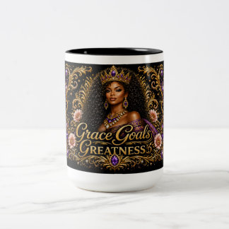 Grace Goals Greatness Two-Tone Coffee Mug