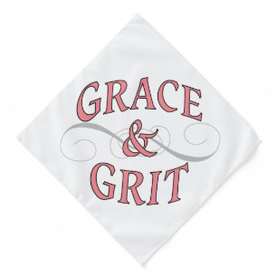 Grace & Grit in Pink and Gray Bandana