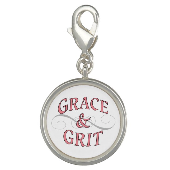 Grace & Grit in Pink and Gray Charm (Front)