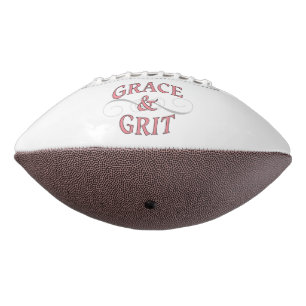 Grace & Grit in Pink and Gray Football