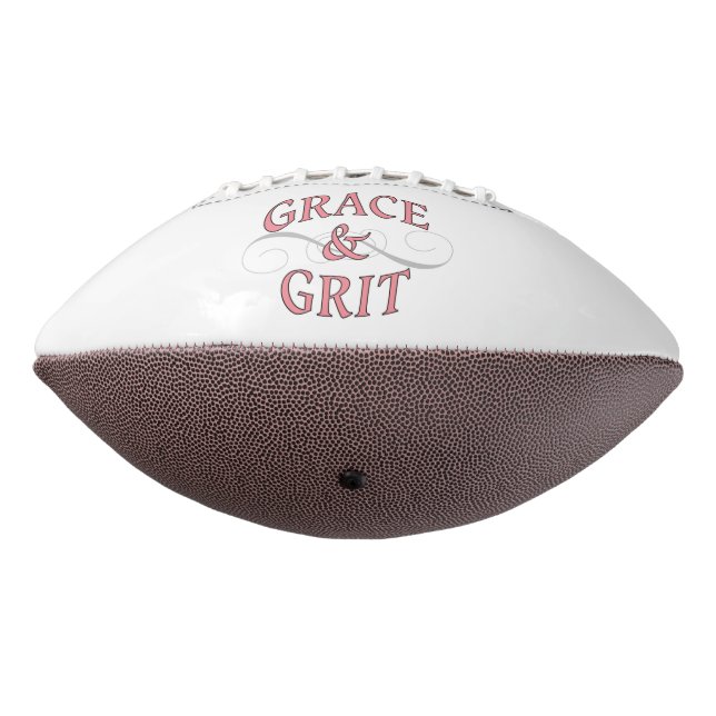 Grace & Grit in Pink and Gray Football (Rotated 270)