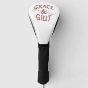 Grace & Grit in Pink and Gray Golf Head Cover
