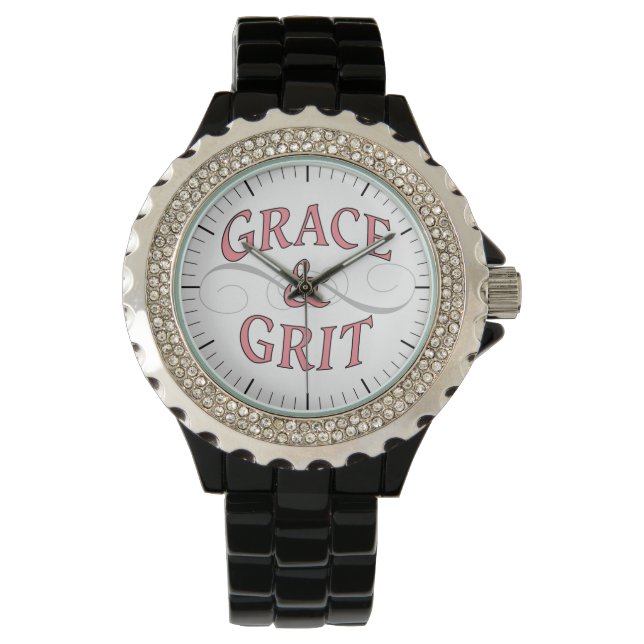 Grace & Grit in Pink and Gray Watch (Front)