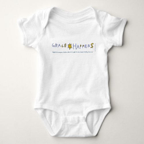 Grace Happens Baby Bodysuit