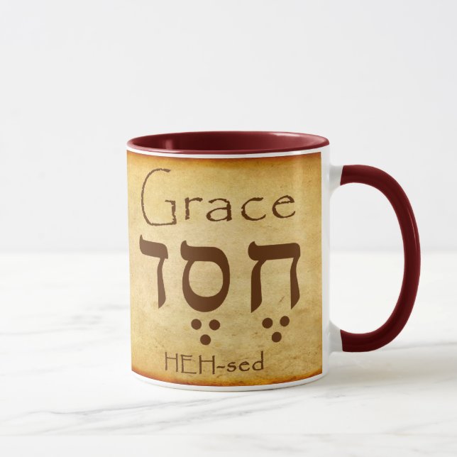 GRACE HEBREW MUG (Right)