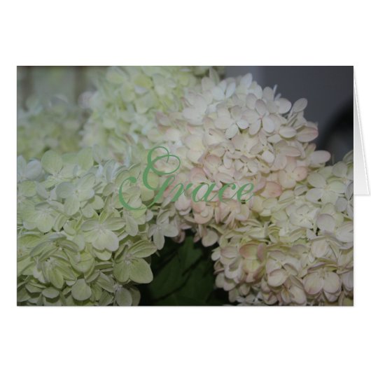 Grace Hydrangea Card (Front Horizontal)