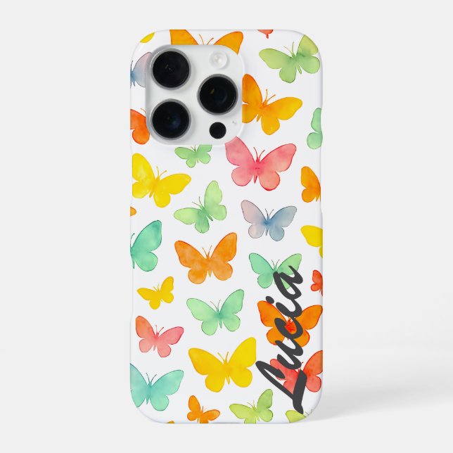 Grace in a Line: Butterfly Silhouette iPhone Case (Back)
