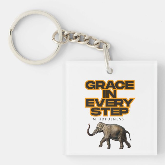 Grace in every step keychain (Front)