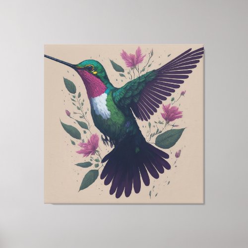 Grace in Flight The Hummingbird Collection Canvas Print