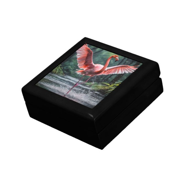 Grace in Flight: The Pink Flamingos Riverdance Gift Box (Side)