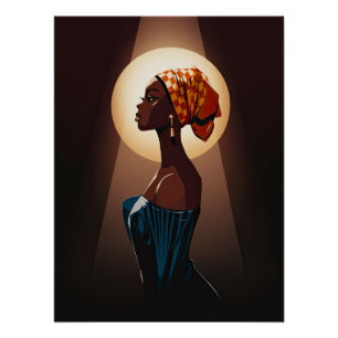 Grace in Light: A Portrait of Beauty and Strength Poster