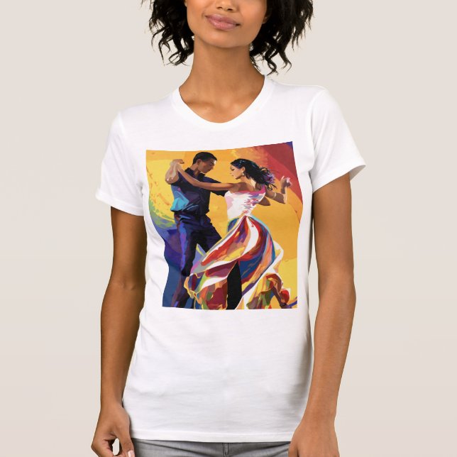 Grace in Motion: Flamenco Spirit" T-Shirt (Front)