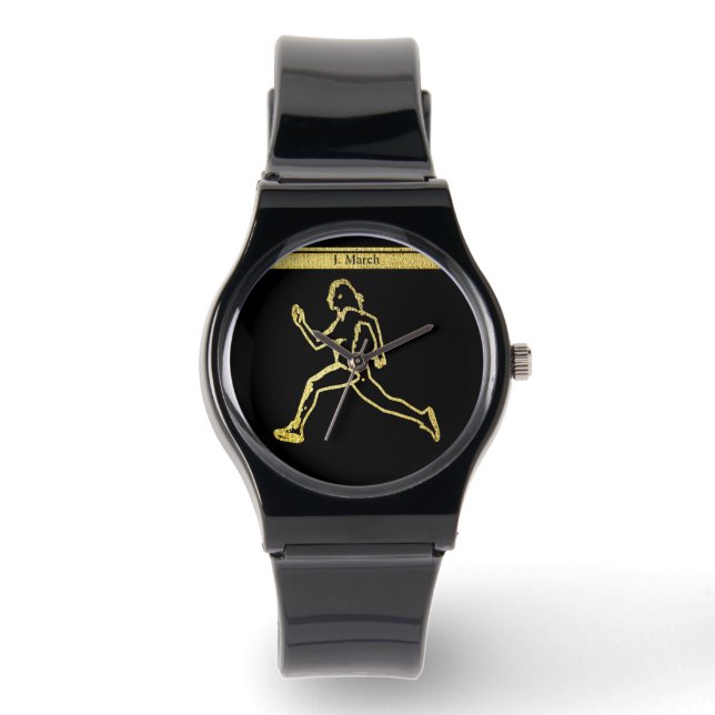 Grace in Motion: The Silhouette of Speed Watch (Front)