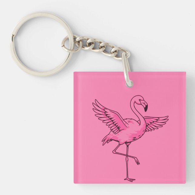 Grace in pink keychain (Front)