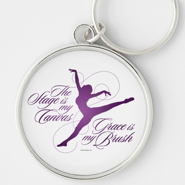 Grace Is My Brush (Dance) Keychain (Front)