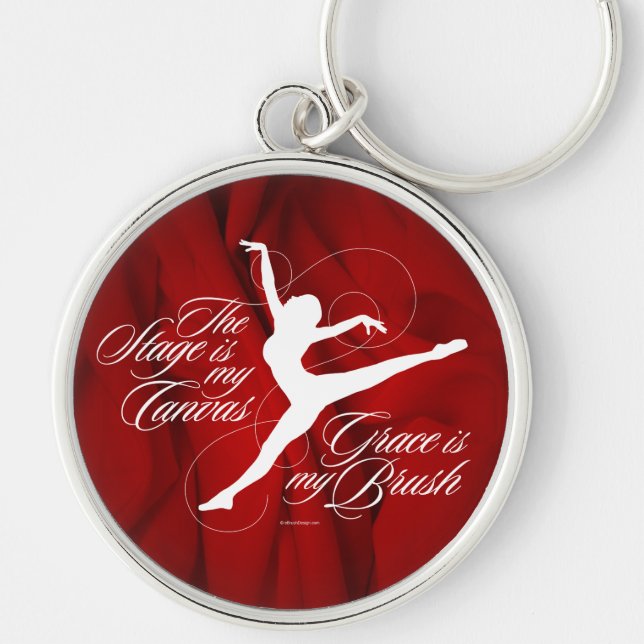Grace Is My Brush (Dance) Keychain (Front)