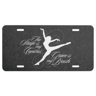 Grace Is My Brush (Dance) License Plate