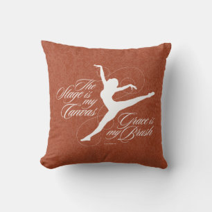 Grace Is My Brush (Dance) Throw Pillow