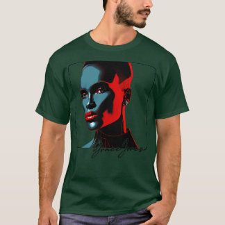 Grace Jones 80s Style Aesthetic Design T-Shirt