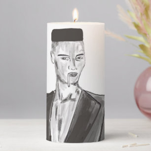 Grace Jones Pillar Candle