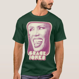 Grace Jones Retro Style 80s Aesthetic Design T-Shirt