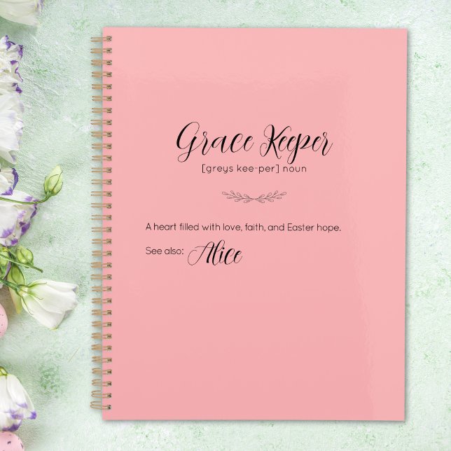 Grace Keeper Personalized Easter Bunny Planner  (Grace Keeper Personalized Easter Bunny Planner)