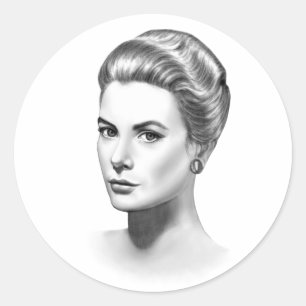 Grace Kelly Classic Round Sticker
