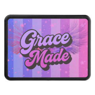 Grace Made Purple and Pink Christian Faith Hitch Cover