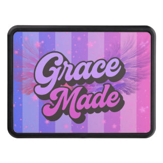 Grace Made Purple and Pink Christian Faith Hitch Cover