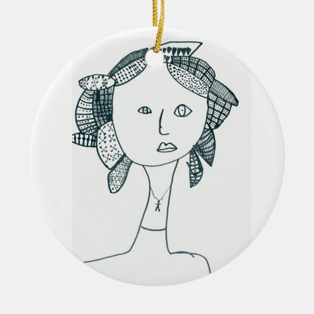 Grace Miller-Hecht Ceramic Ornament (Front)